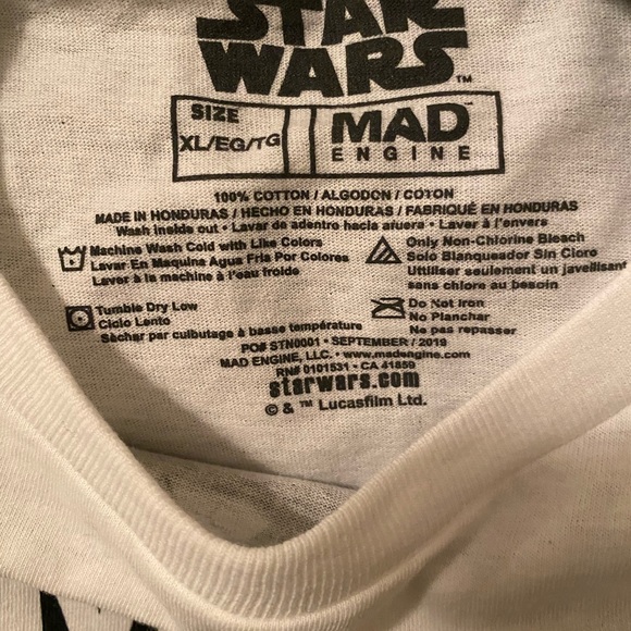 Boys Star Wars Empire Darth Vader Storm Troopers Short Sleeve Tee Gift New XL - Picture 3 of 4